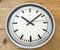 Vintage Grey Electric Station Wall Clock from Nedklok, 1990s, Image 9