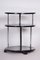 Small Bauhaus Black Round Side Table in Chrome-Plated Steel & Beech, 1930s 8