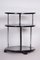 Small Bauhaus Black Round Side Table in Chrome-Plated Steel & Beech, 1930s, Image 8