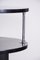 Small Bauhaus Black Round Side Table in Chrome-Plated Steel & Beech, 1930s 3