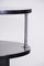 Small Bauhaus Black Round Side Table in Chrome-Plated Steel & Beech, 1930s, Image 3