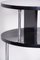 Small Bauhaus Black Round Side Table in Chrome-Plated Steel & Beech, 1930s, Image 6