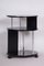 Small Bauhaus Black Round Side Table in Chrome-Plated Steel & Beech, 1930s, Image 9