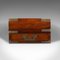 Antique English Campaign Writing Slope in Walnut, Image 9
