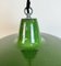 Industrial Green Enamel Factory Pendant Lamp, 1960s, Image 3