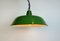 Industrial Green Enamel Factory Pendant Lamp, 1960s, Image 12
