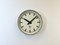 Industrial Light Grey Factory Wall Clock from Pragotron, 1960s 2