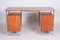 Bauhaus Tubular Writing Desk in Mahogany & Chrome-Plated Steel attributed to Robert Slezak, 1930s 5
