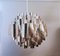Lámpara colgante danesa moderna de plata cromada atribuida a Morten Goettler, años 70, Imagen 5