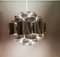 Danish Modern Chromed Silver Diamond Hanging Lamp attributed to Morten Goettler, 1970s 8