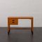 Small Danish Teak Desk with Black Handles and Feet from Nipu Mobler, 1970s 8