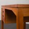 Small Danish Teak Desk with Black Handles and Feet from Nipu Mobler, 1970s 14