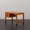 Small Danish Teak Desk with Black Handles and Feet from Nipu Mobler, 1970s 7