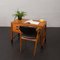 Small Danish Teak Desk with Black Handles and Feet from Nipu Mobler, 1970s, Image 4