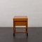 Small Danish Teak Desk with Black Handles and Feet from Nipu Mobler, 1970s 9