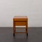 Small Danish Teak Desk with Black Handles and Feet from Nipu Mobler, 1970s, Image 9