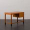 Small Danish Teak Desk with Black Handles and Feet from Nipu Mobler, 1970s 12