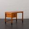 Small Danish Teak Desk with Black Handles and Feet from Nipu Mobler, 1970s 2