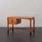 Small Danish Teak Desk with Black Handles and Feet from Nipu Mobler, 1970s 6