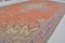 Orange Handmade Oushak Floor Rug, 1960s 5
