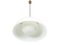 Nickel-Plated Brass & White Methacrylate 4005 Pendant Lamp by A. & P.G. Castiglioni for Kartell, 1960s, Image 1