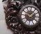 Reloj de pared francés de roble tallado, década de 1880, Imagen 12