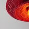Petite Lampe Layers Rouge au Crochet Fait Main par Com Raiz 7