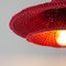 Small Red Layers Handmade Crochet Lamp by Com Raiz, Image 6