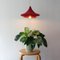 Small Red Layers Handmade Crochet Lamp by Com Raiz 2