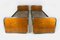 Bauhaus Oak & Tubular Steel Beds, 1940s, Set of 2 1