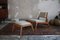 Mid-Century East German Hunting Chair with Ottoman in Oak, 1960, Set of 2, Image 4