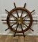 Large Mid 20th Century Teak Ships Wheel, 1960s 1
