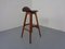 Model 61 Bar Stool in Teak and Rosewood by Erik Buch for O.D. Møbler, 1960s, Image 11