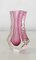 Murano Sommerso Ice Pink Facettierte Vase von Mandruzzato 10