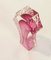 Murano Sommerso Ice Pink Facettierte Vase von Mandruzzato 4