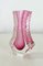 Murano Sommerso Ice Pink Facettierte Vase von Mandruzzato 9