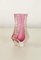 Murano Sommerso Ice Pink Facettierte Vase von Mandruzzato 7
