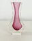 Murano Sommerso Ice Pink Facettierte Vase von Mandruzzato 13