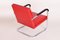 Art Deco Red Tubular Armchair by Anton Lorenz for Thonet, 1930s, Image 2