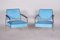 Bauhaus Blue Tubular Armchairs and Chairs, 1940s, Set of 6, Image 13