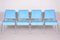 Bauhaus Blue Tubular Armchairs and Chairs, 1940s, Set of 6, Image 6