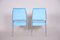 Bauhaus Blue Tubular Armchairs and Chairs, 1940s, Set of 6 3