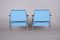 Bauhaus Blue Tubular Armchairs and Chairs, 1940s, Set of 6, Image 10