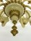 Vintage Murano Glass Chandelier with Gold, 1950s 10