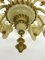 Vintage Murano Glass Chandelier with Gold, 1950s, Image 10