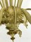 Lámpara de araña vintage de cristal de Murano con oro, años 50, Imagen 7