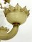 Lampadario vintage in vetro di Murano dorato, anni '50, Immagine 11
