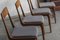 Vintage Danish Boomerang Dining Chairs by Alfred Christensen, 1960, Set of 4 4