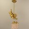 Gilded Metal Angel Figure Ceiling Light, 1910s 6