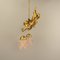 Gilded Metal Angel Figure Ceiling Light, 1910s, Image 3